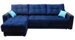 Угловой диван Бонд XL средний с накладкой 5 подушек в Волгодонске