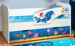 Кровать детская с фотопечатью Дельфин ЛДСП в Волгодонске
